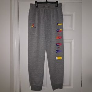 Jordan Kids Multicolor Logo Gray Joggers BUNDLE* 2 PAIR OF PANTS